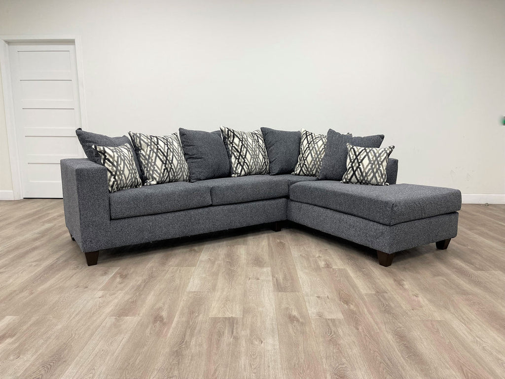Contemporary Steel Sectional Sofa | LAF Sofa & RAF Chaise for Modern Living Spaces