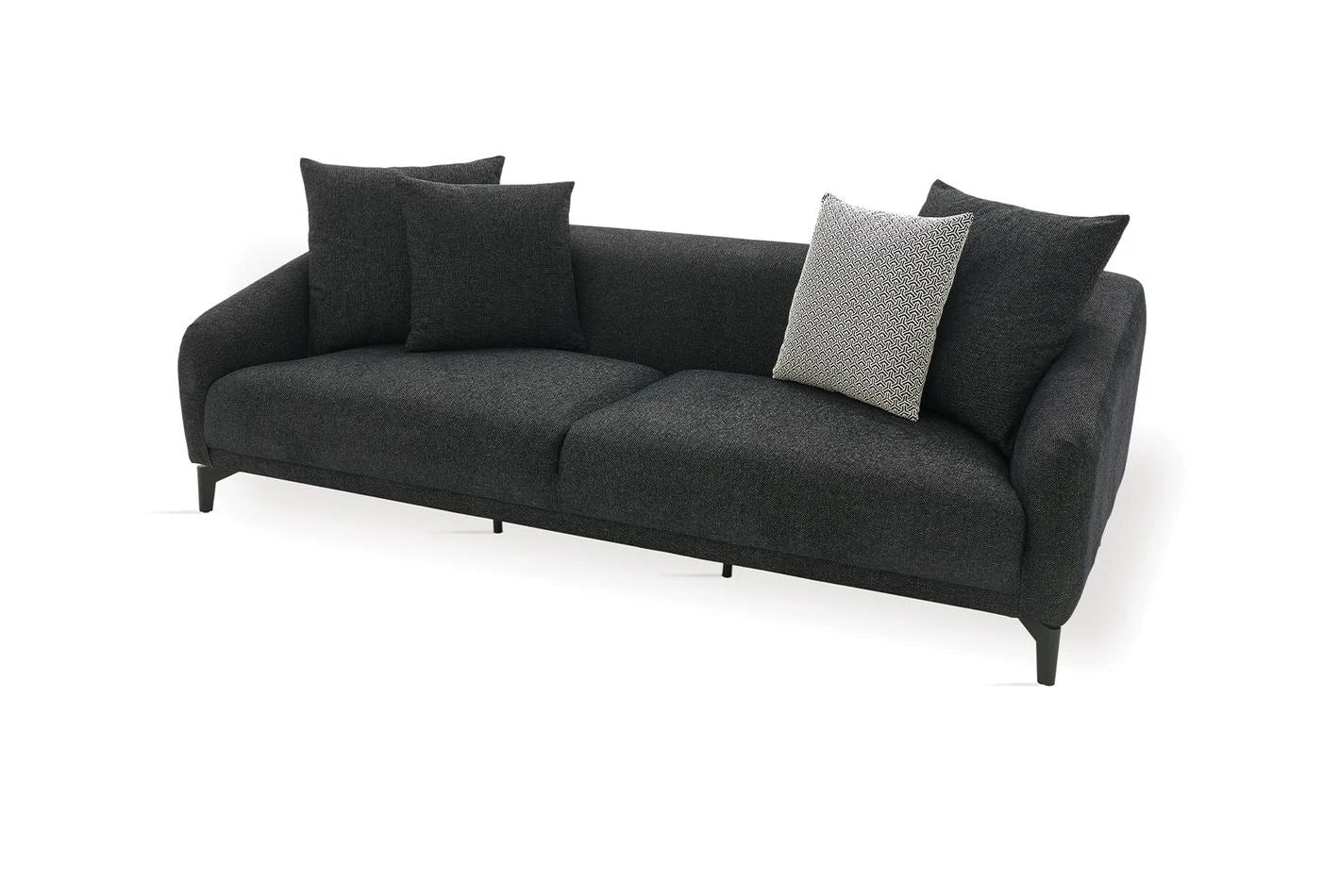 Maison Black 3-Seater Sofa