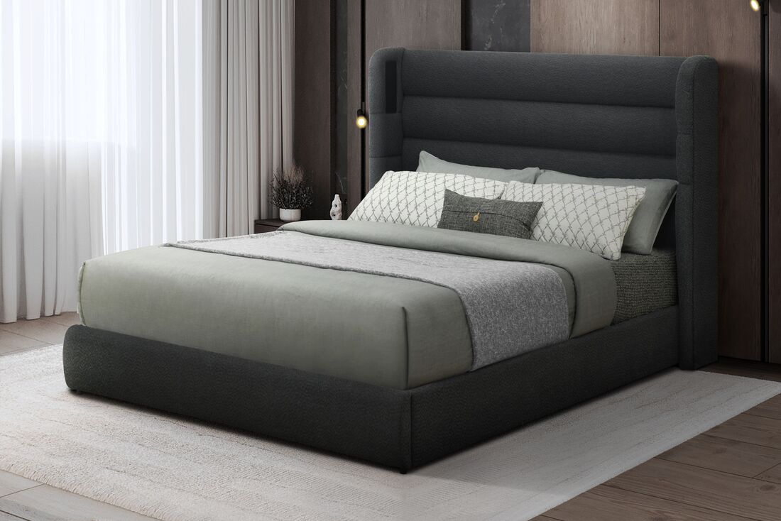 Hero Platform Bed (w/ Bluetooth Speaker) - Queen, King
