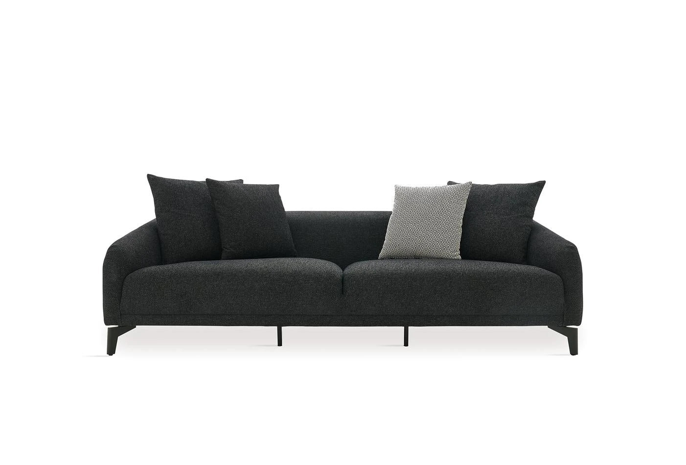 Maison Black 3-Seater Sofa