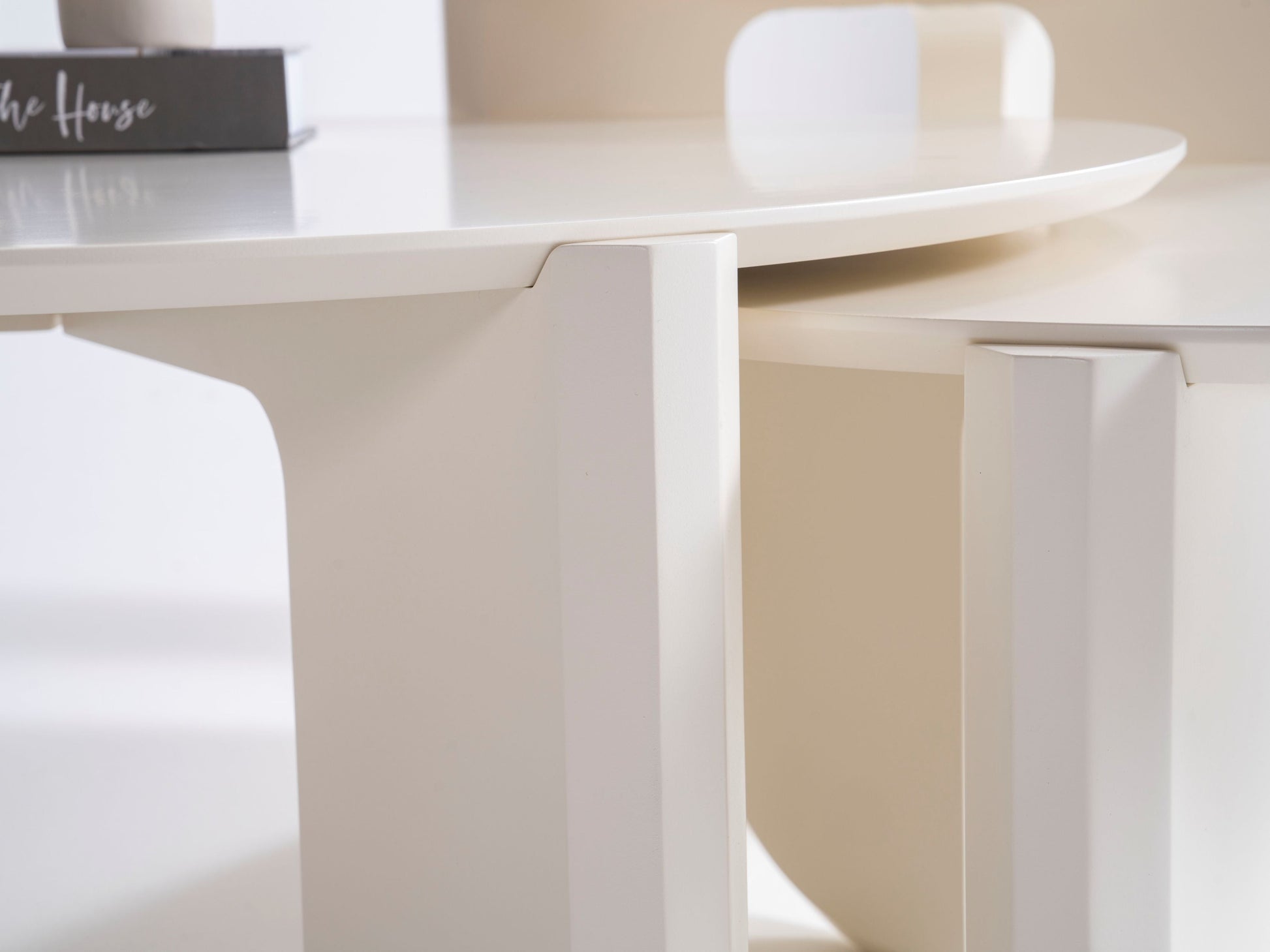 720 Cream 3 Pc Coffee Table Set