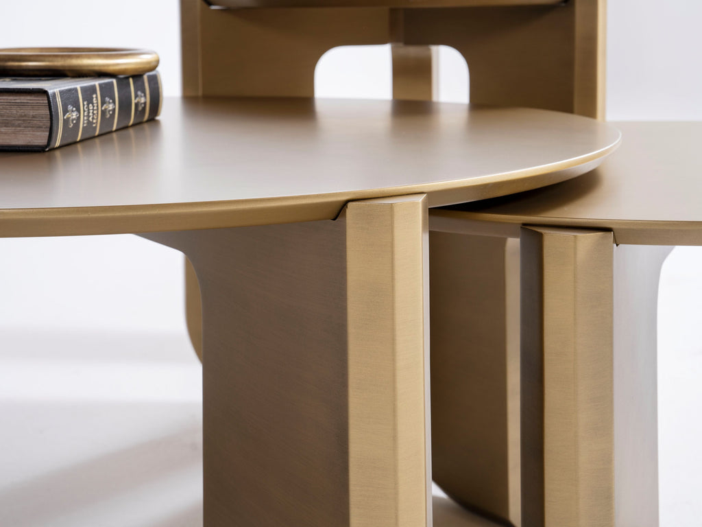 720 Gold 3 Pc Coffee Table Set