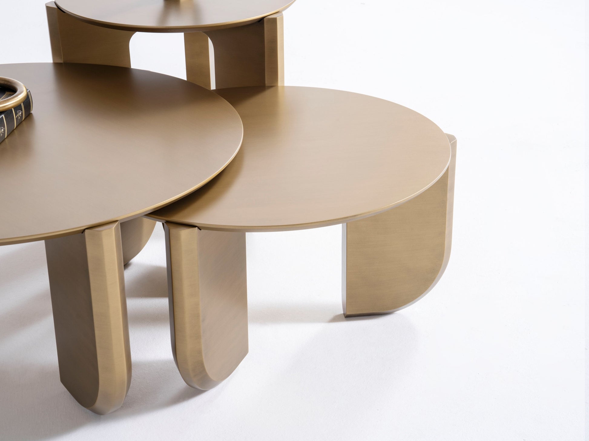 720 Gold 3 Pc Coffee Table Set