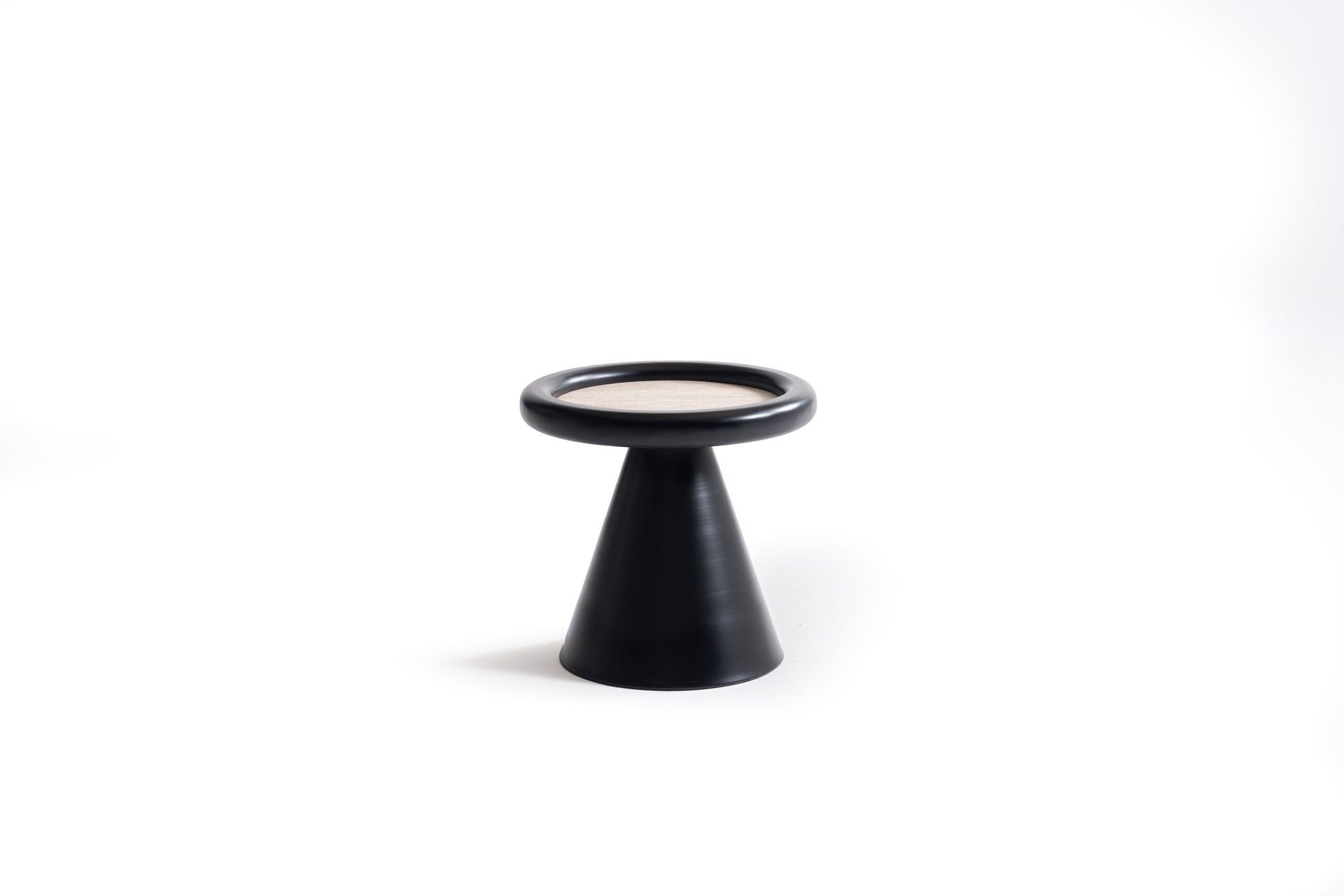 950 Black Travertine 3 Pc Coffee Table Set