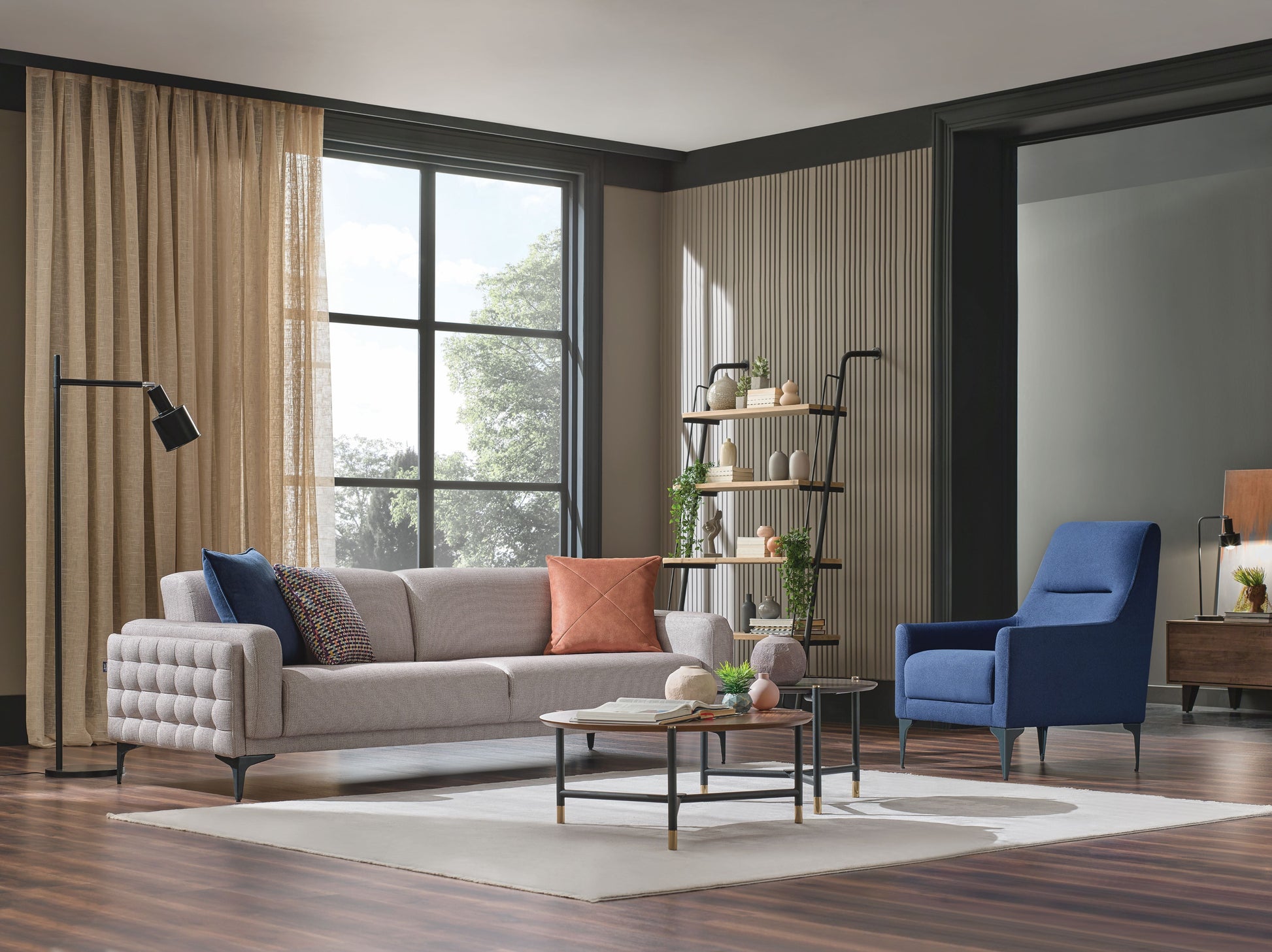 Fortuna Navy Blue Armchair