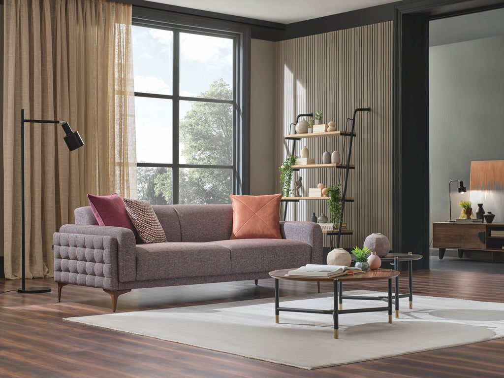 Fortuna Brown 2.5 -Seater Sofa