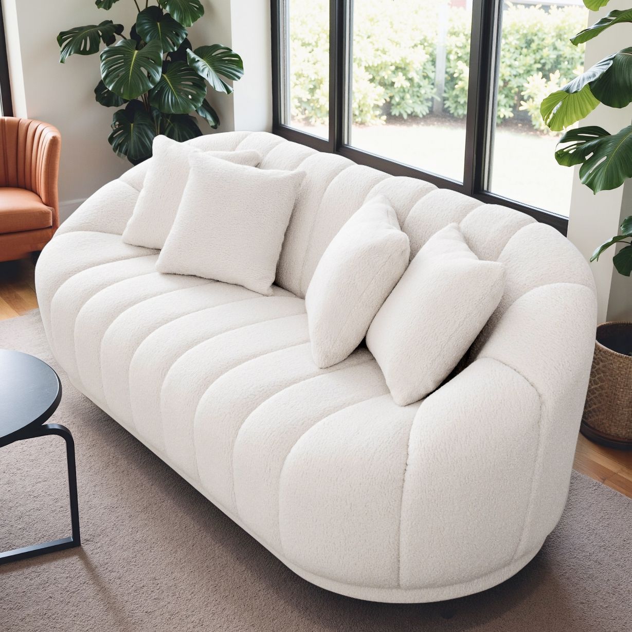 CLEARANCE -  Fairfield Cream Boucle Sofa