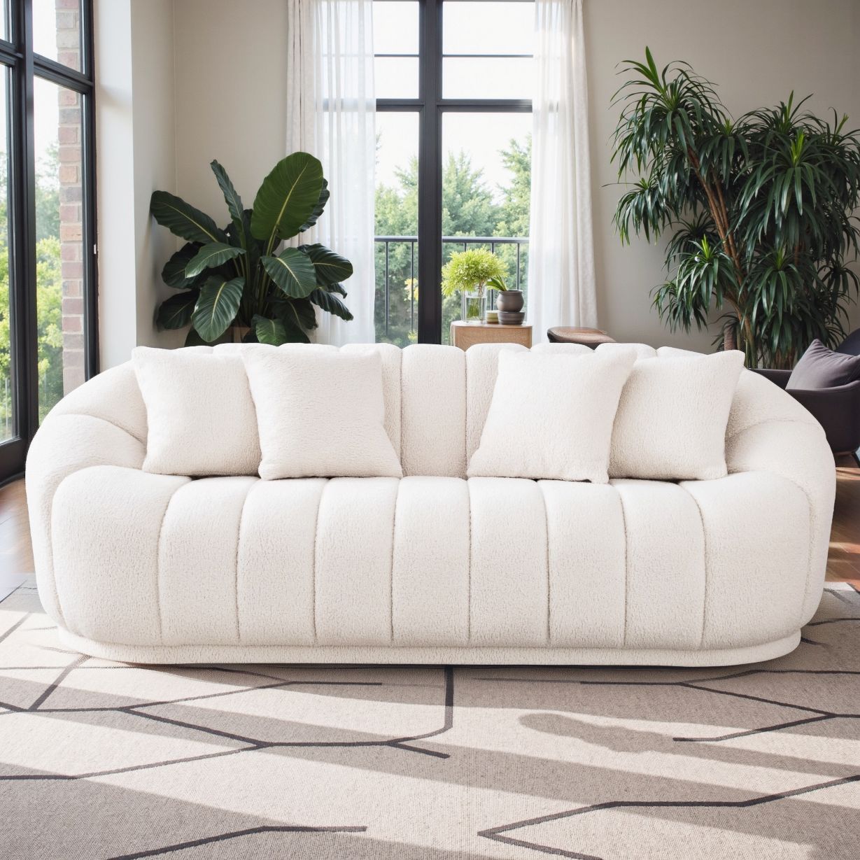 CLEARANCE -  Fairfield Cream Boucle Sofa