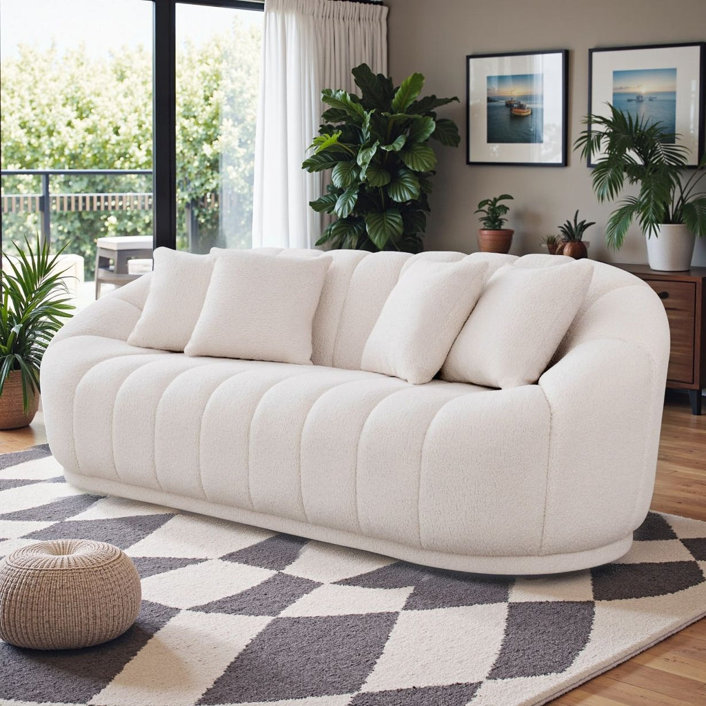 CLEARANCE -  Fairfield Cream Boucle Sofa