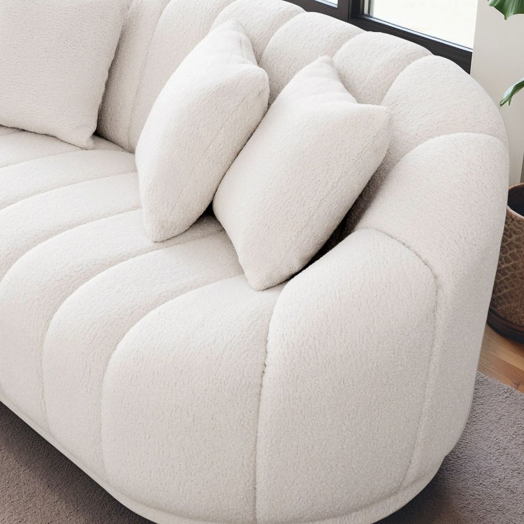 CLEARANCE -  Fairfield Cream Boucle Sofa