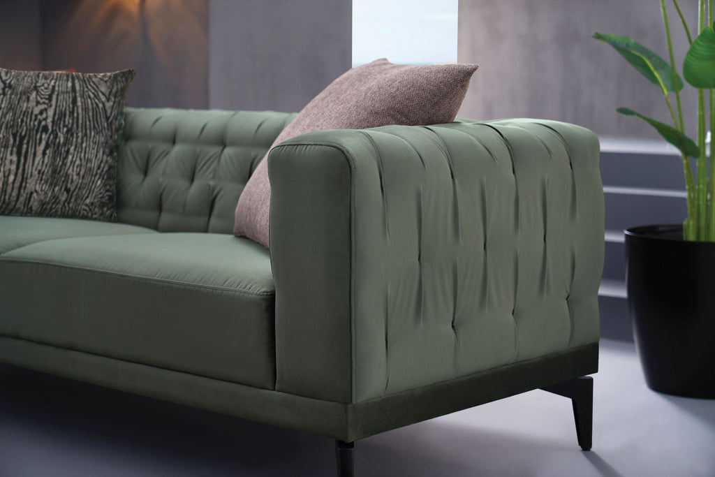 Dorian Green 3-Seater Sofa
