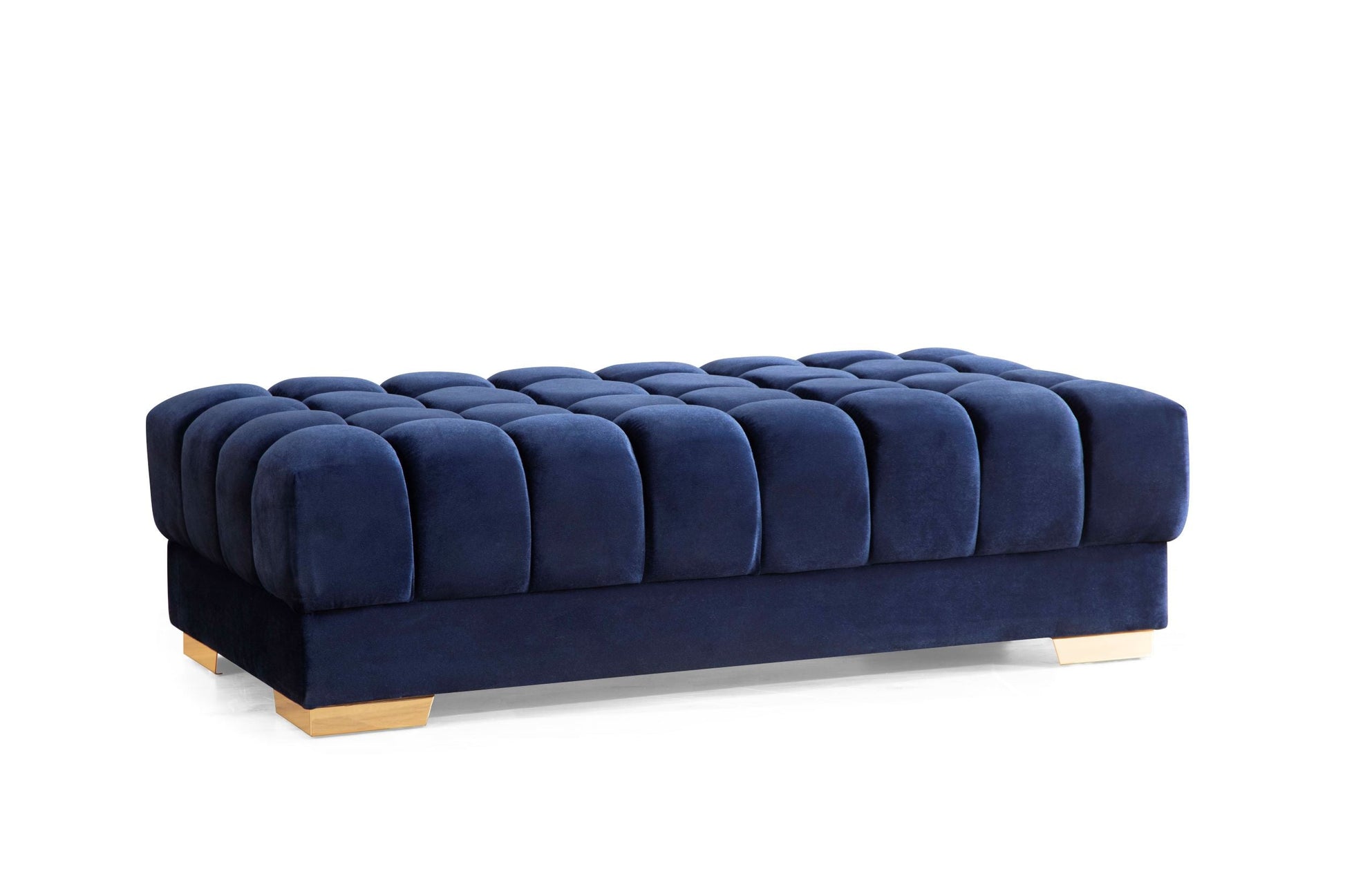 Ariana Blue Velvet Double Chaise Sectional