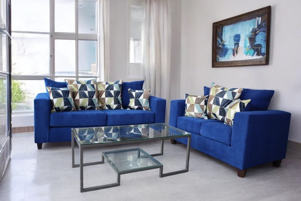 Sofa & Loveseat Blue