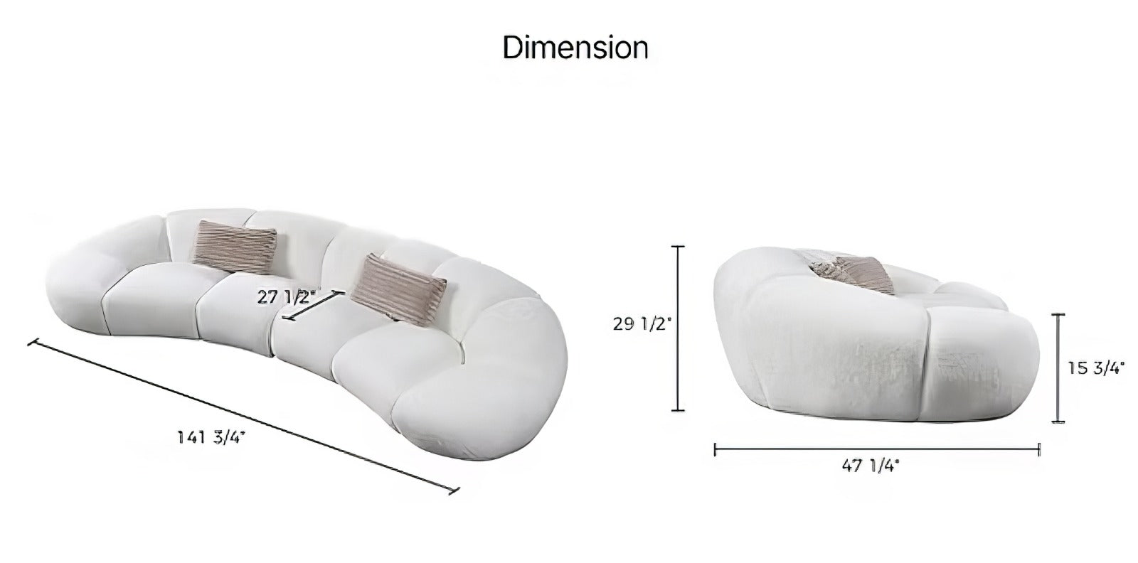 Cloud curved sectional