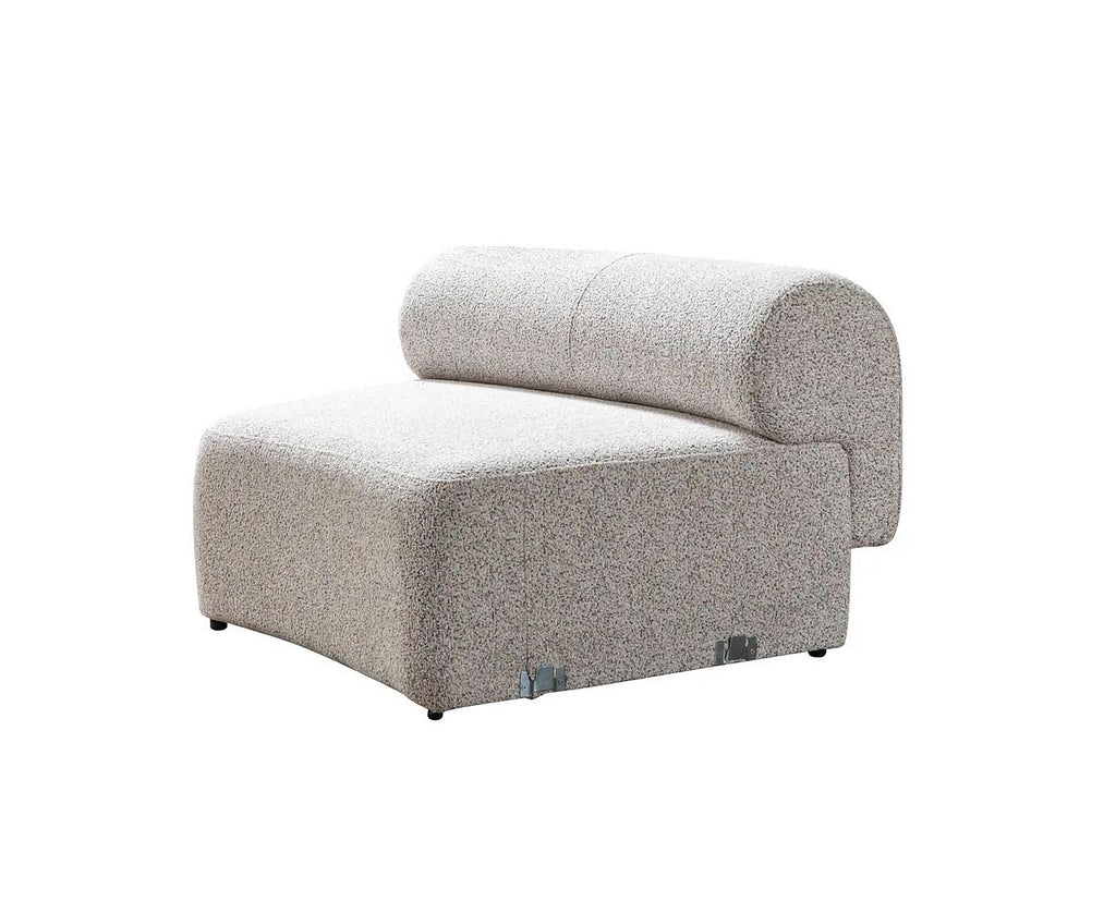 Lena Boucle 3-Piece Curved Sectional