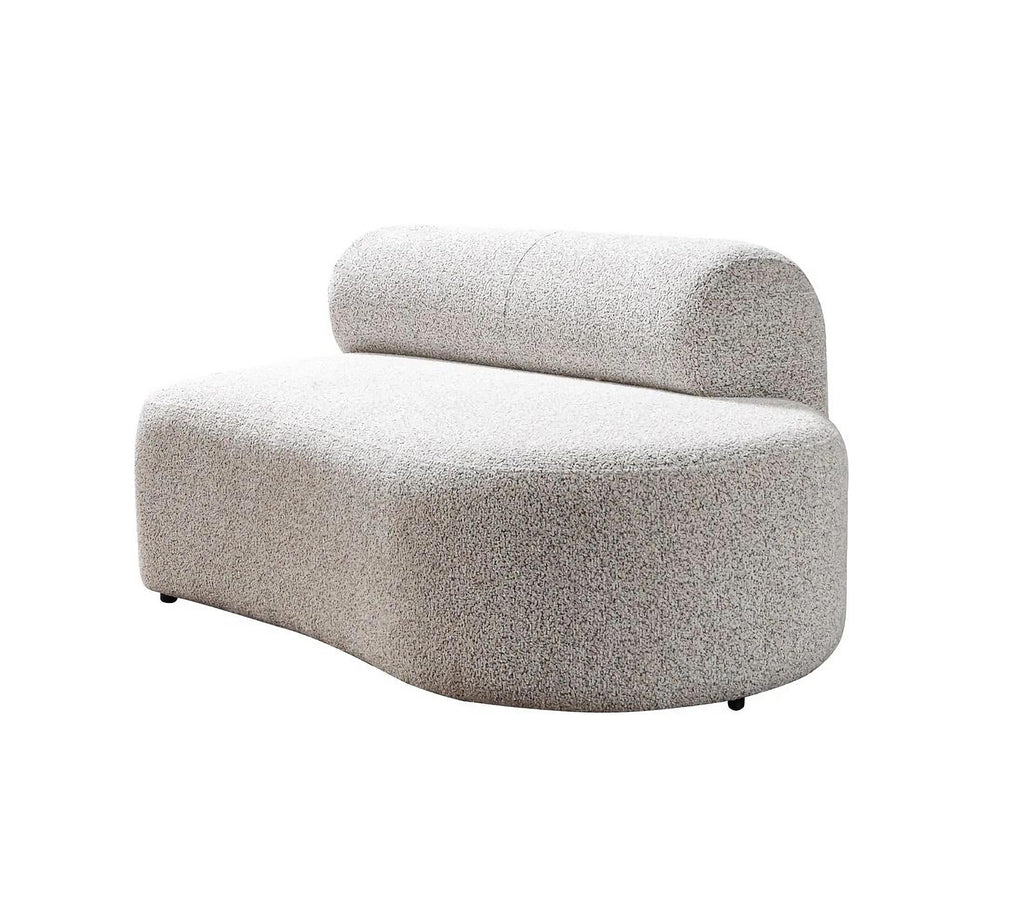 Lena Boucle 3-Piece Curved Sectional