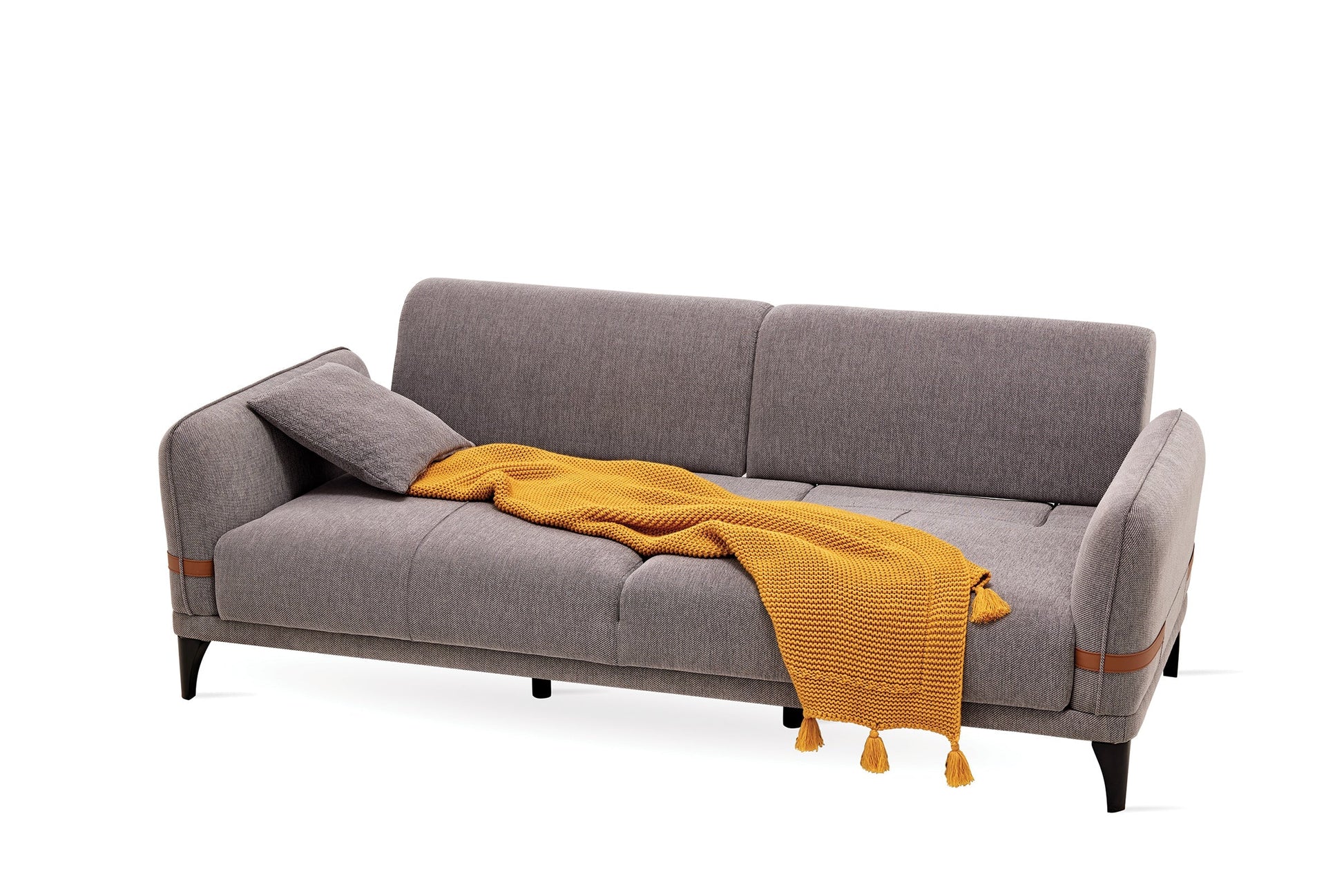 Linz Gray 3-Seater Sofa Bed