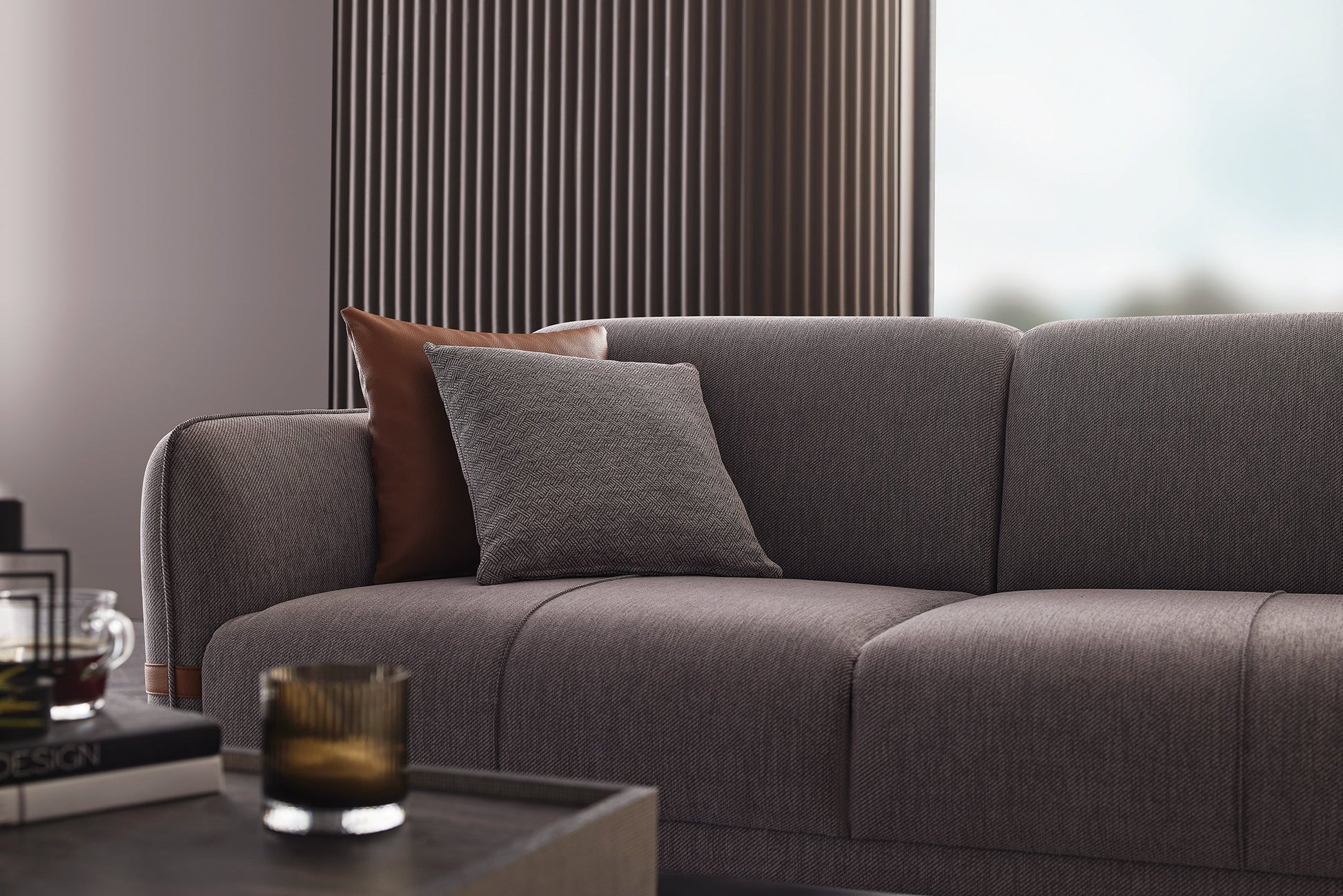 Linz Gray 3-Seater Sofa Bed