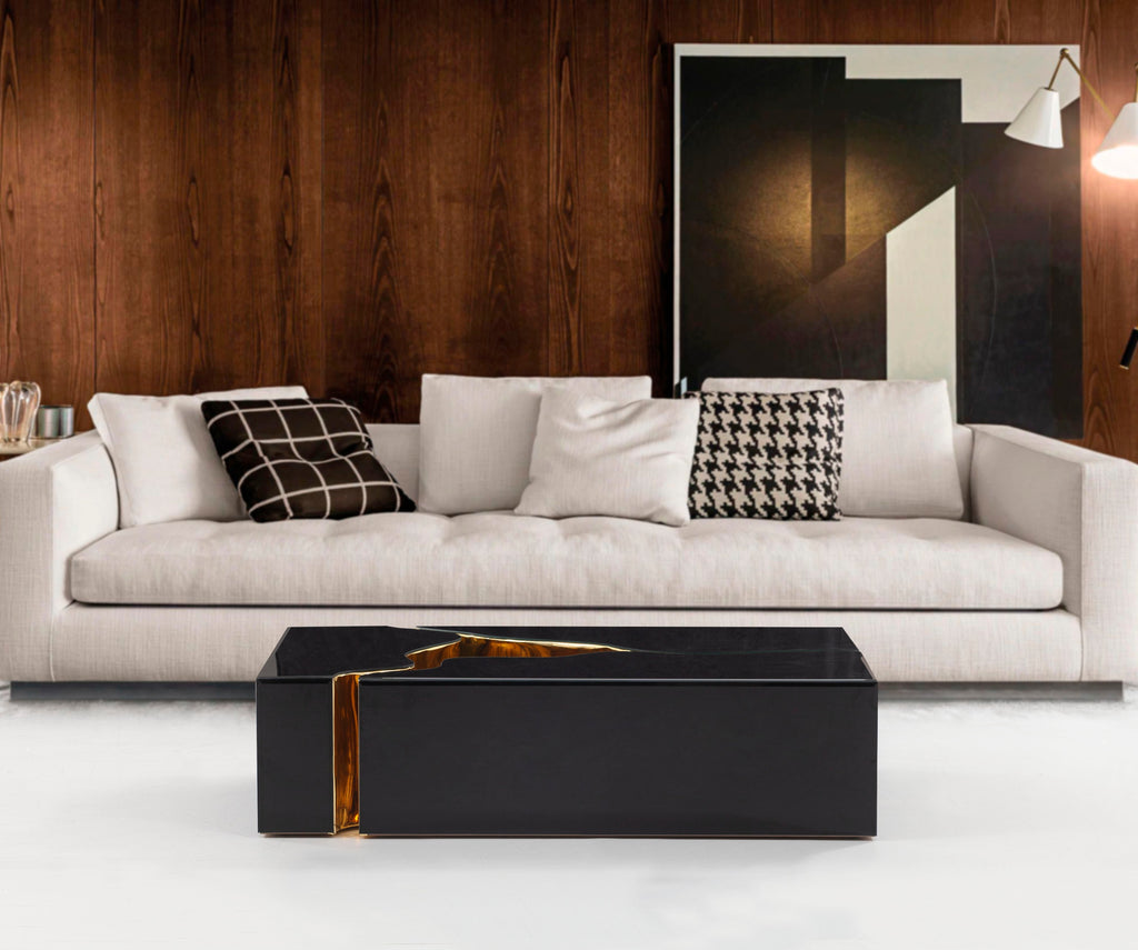 Dream Black/Gold 3-Piece Coffee Table