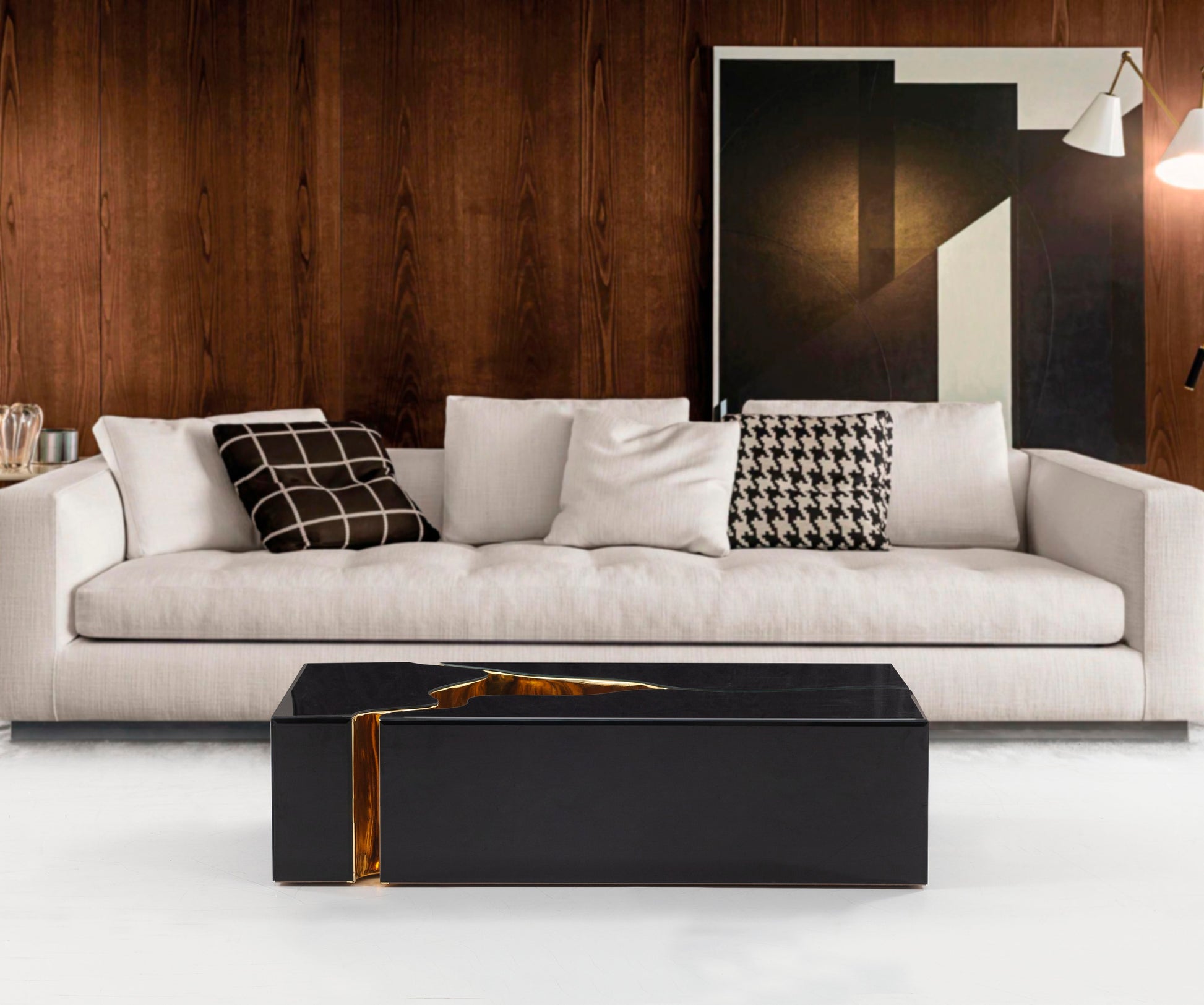 Dream Black/Gold 3-Piece Coffee Table