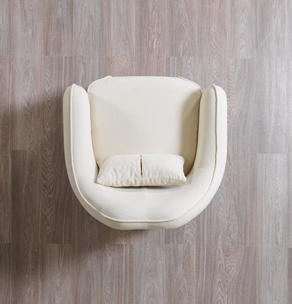 Helena Ivory Velvet Chair [ETA: 3/25]