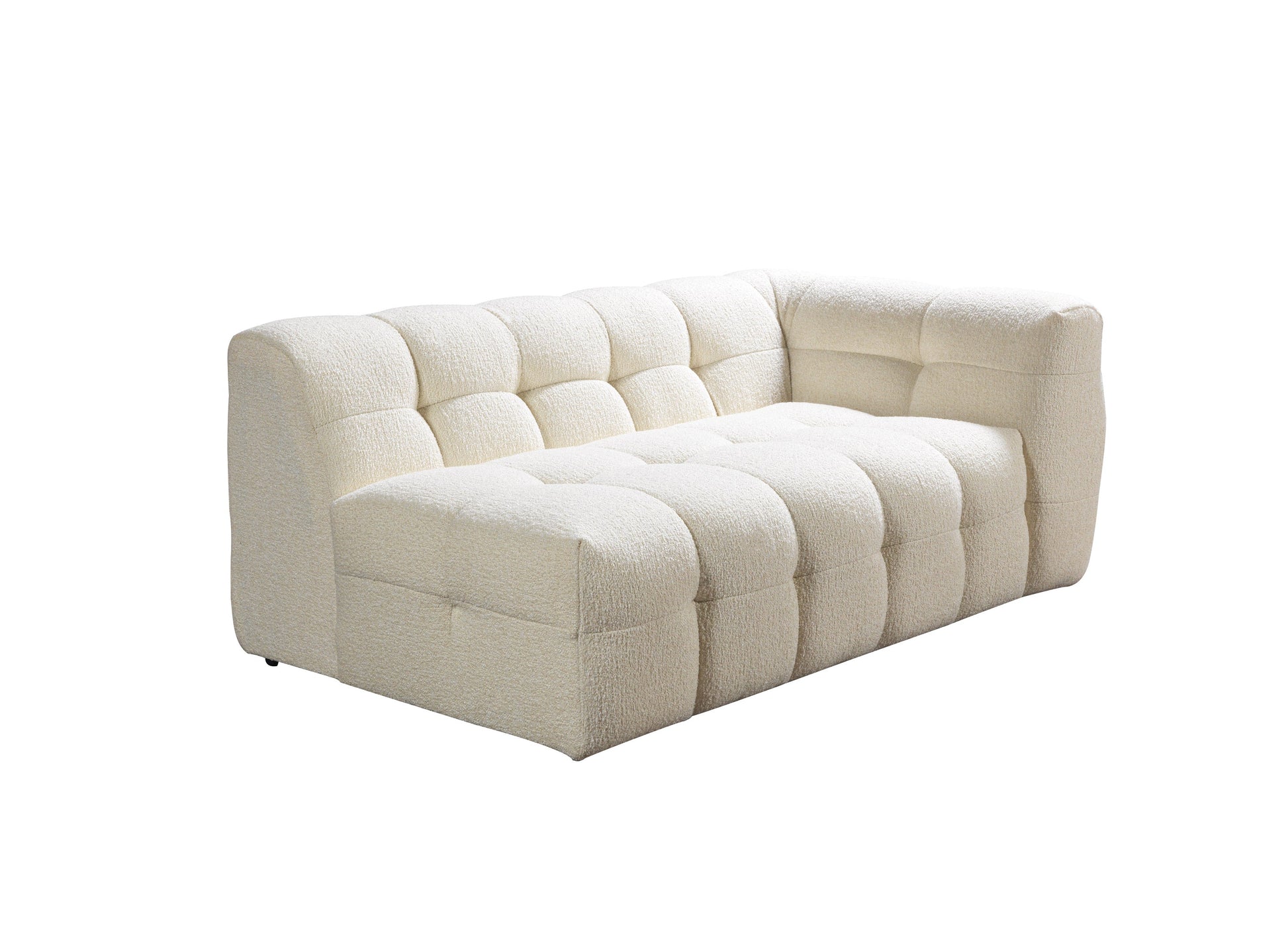Ivory Boucle LAF 110" Sectional