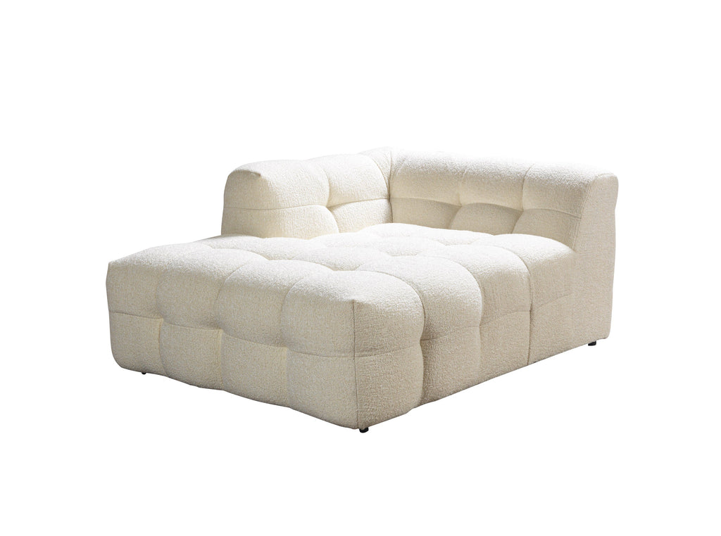 Ivory Boucle LAF 110" Sectional