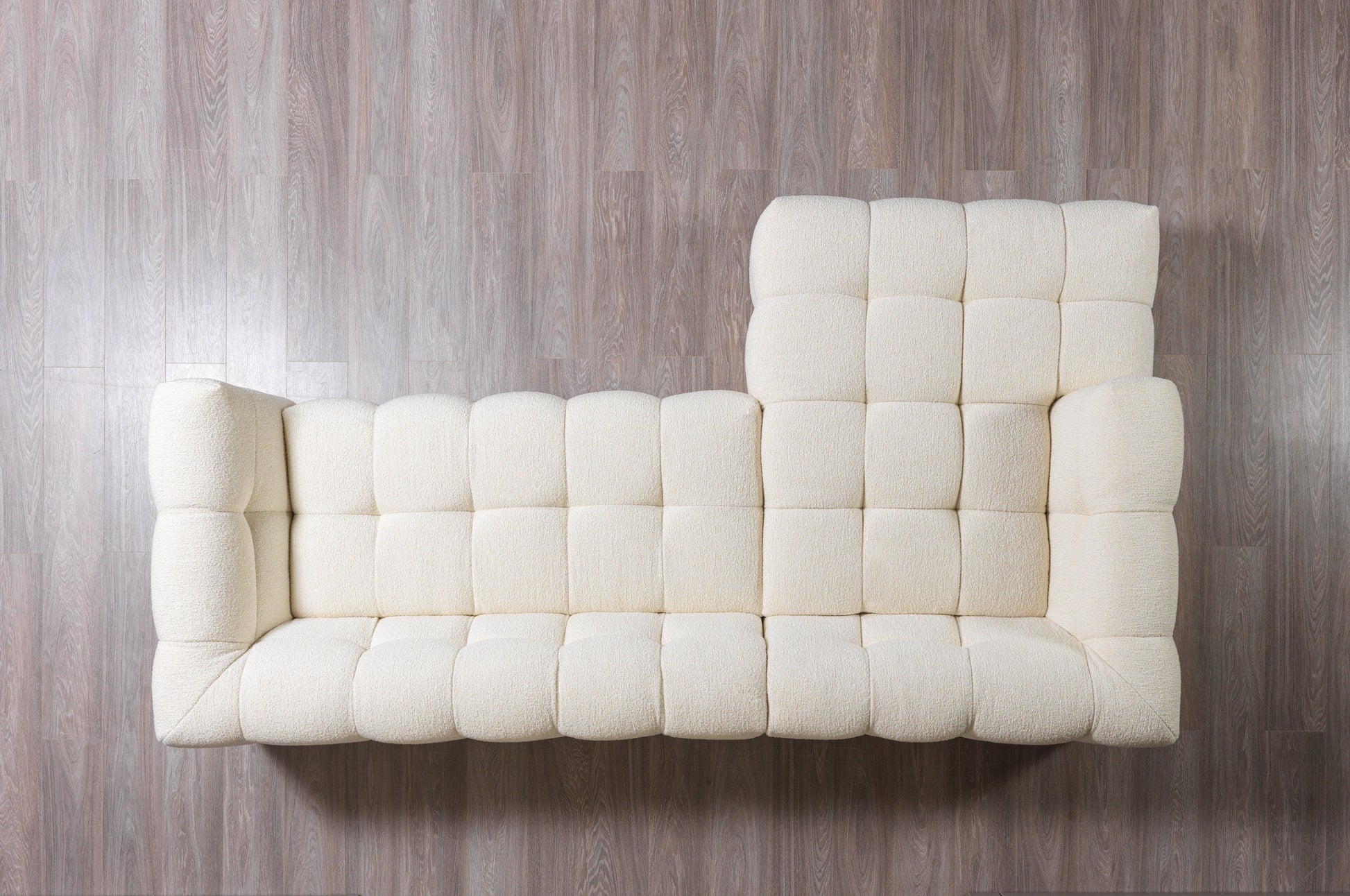 Ivory Boucle LAF 110" Sectional