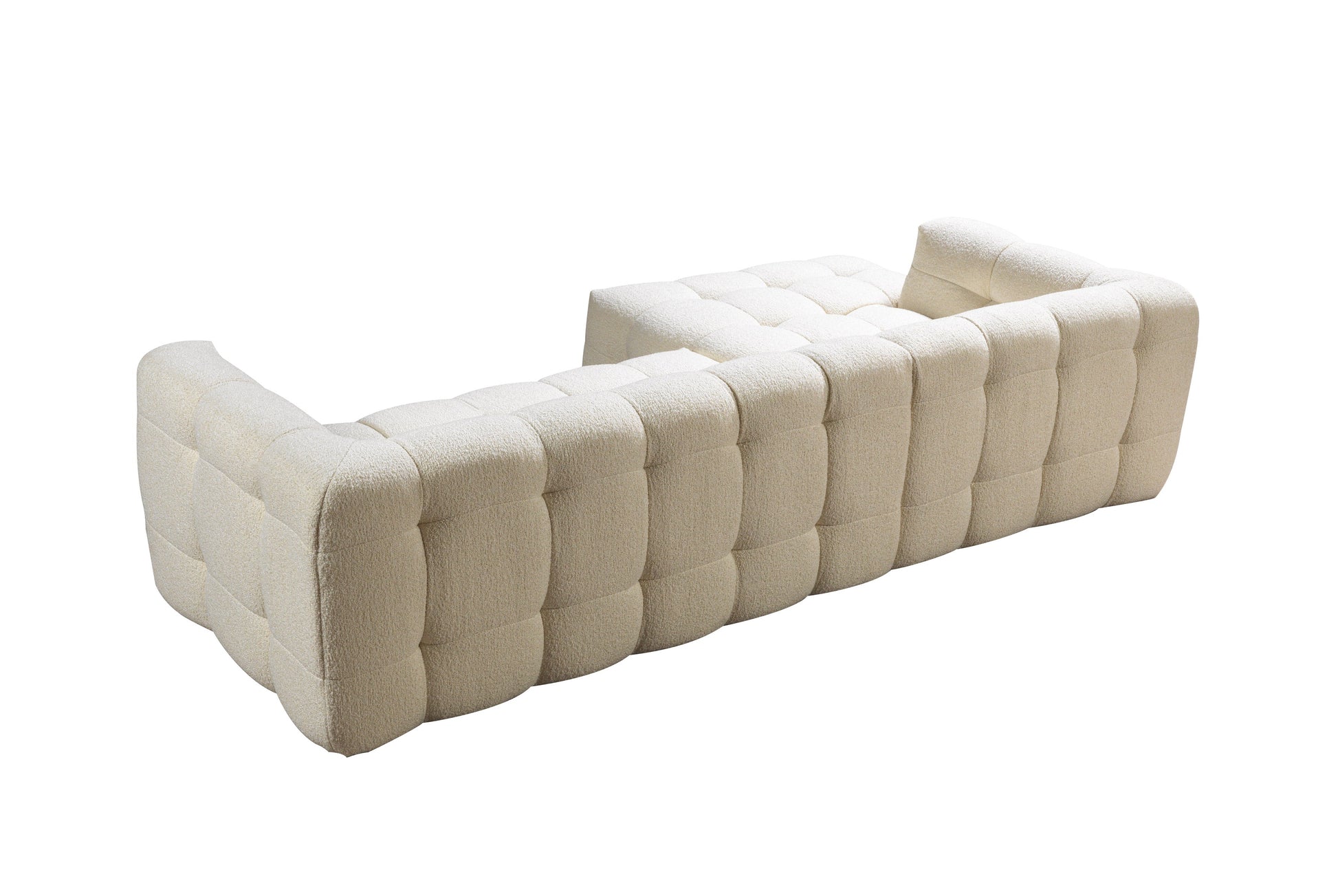 Ivory Boucle LAF 110" Sectional