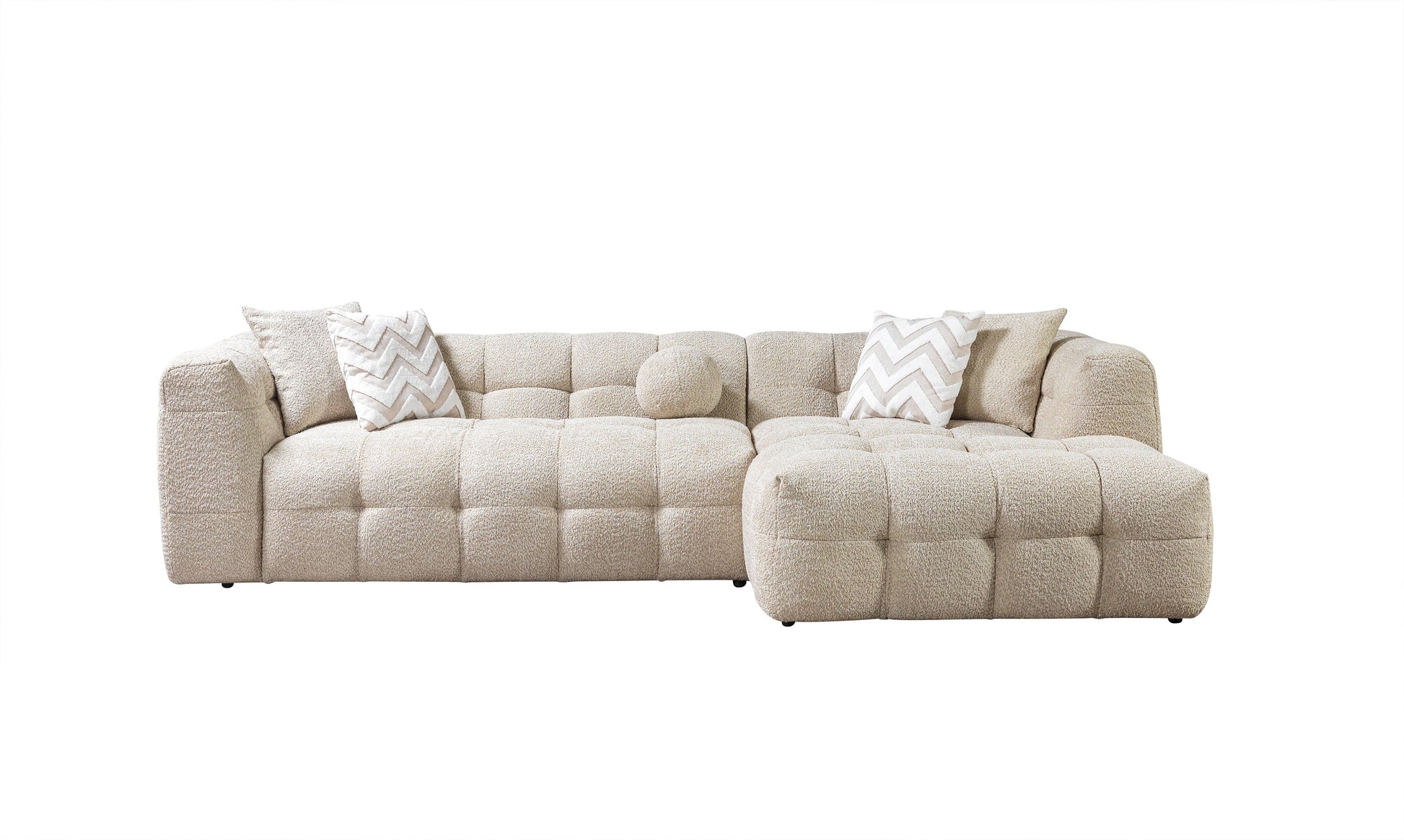 Sand Boucle RAF 110" Sectional