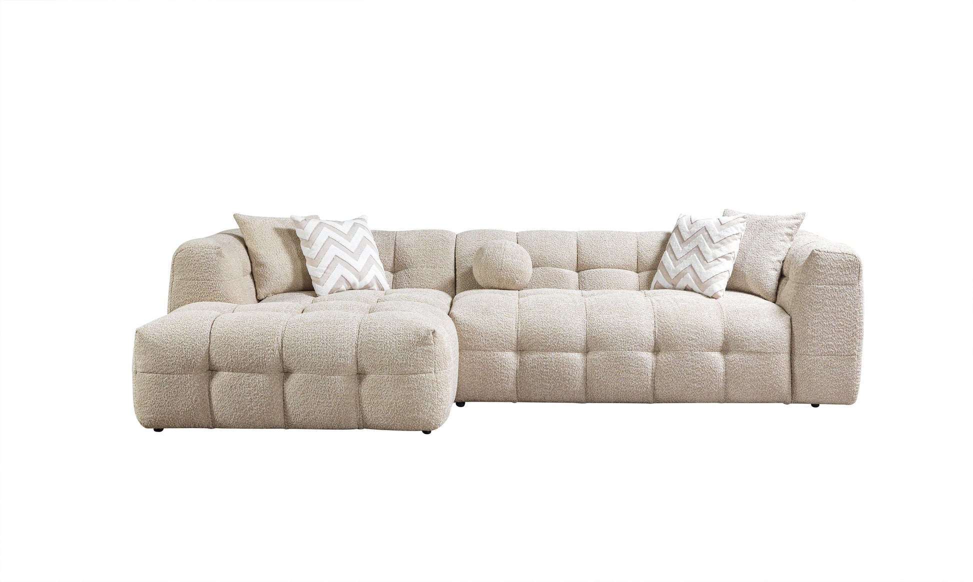 Sand Boucle LAF 110" Sectional