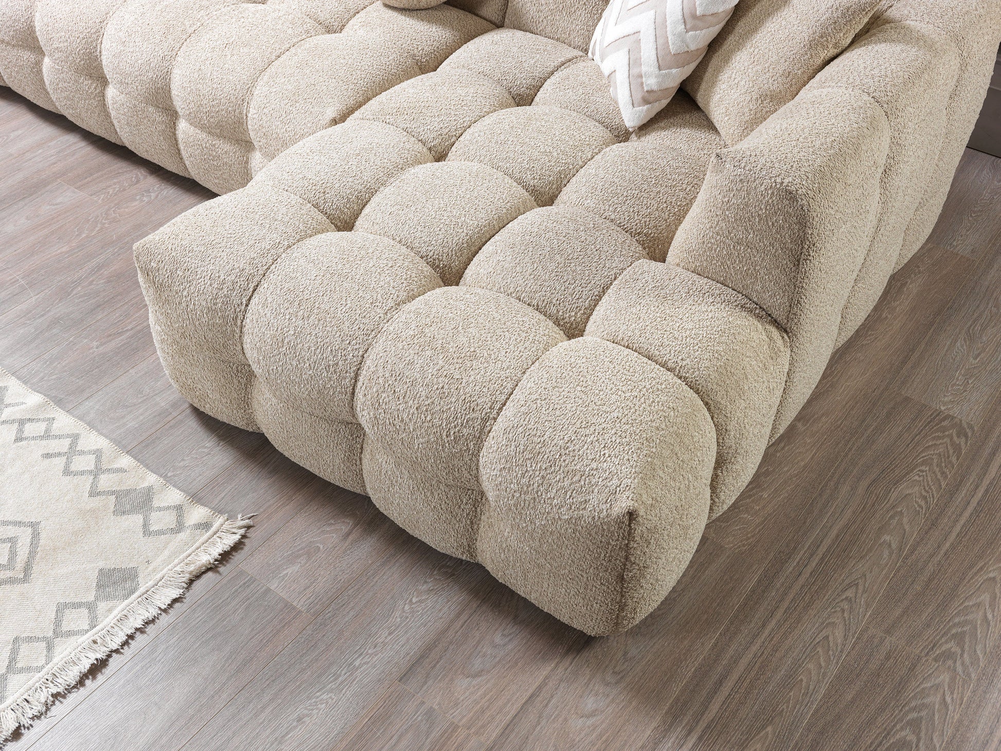 Sand Boucle RAF 110" Sectional