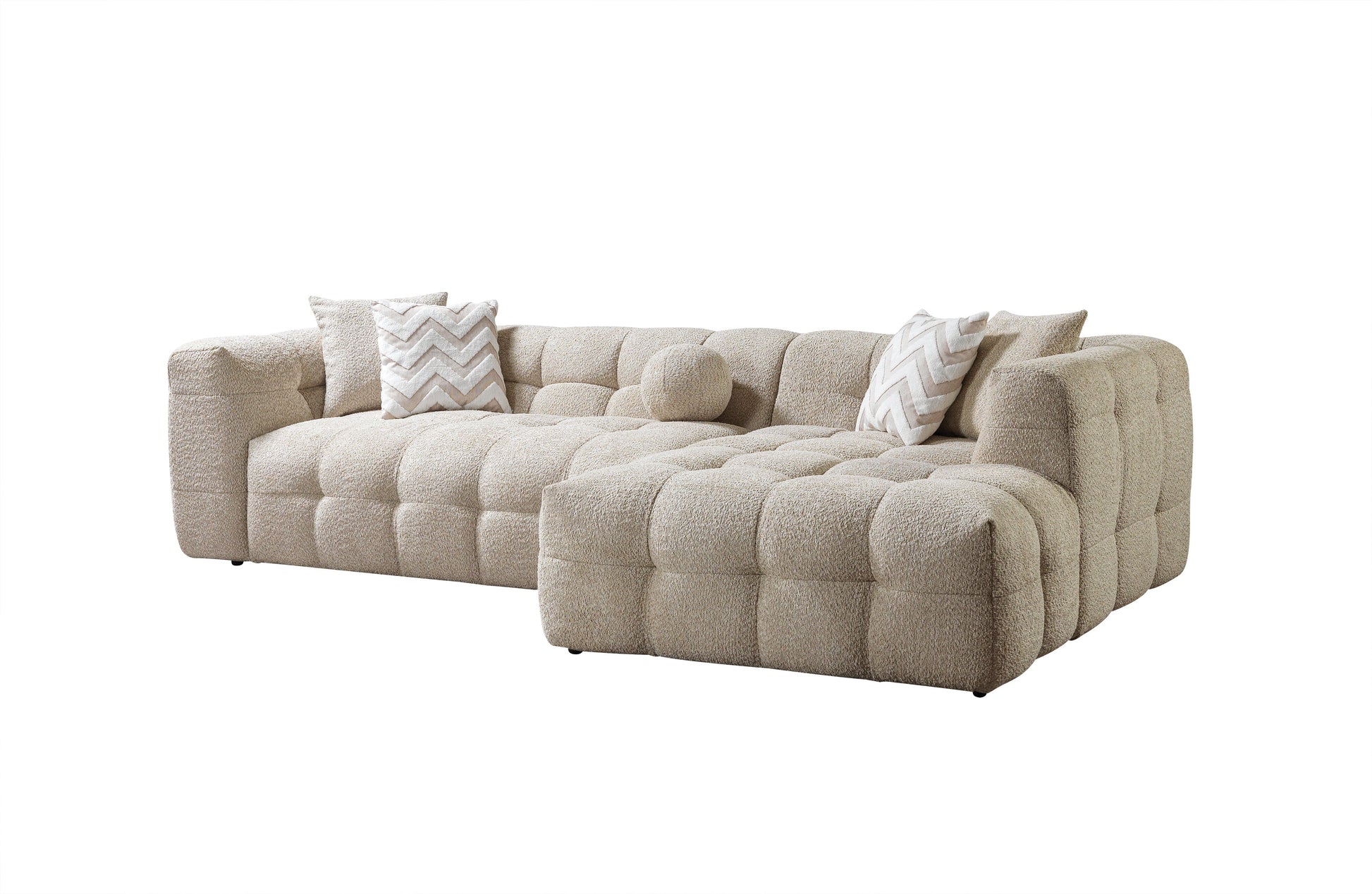 Sand Boucle RAF 110" Sectional