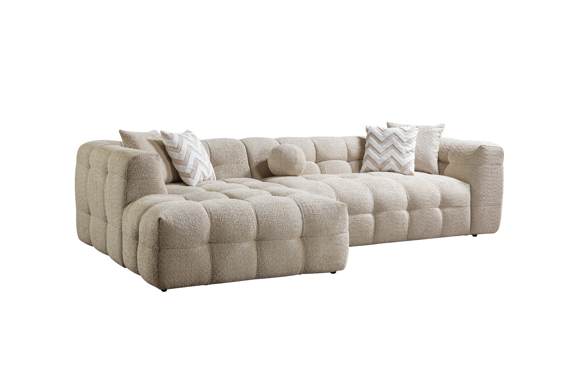 Sand Boucle LAF 110" Sectional