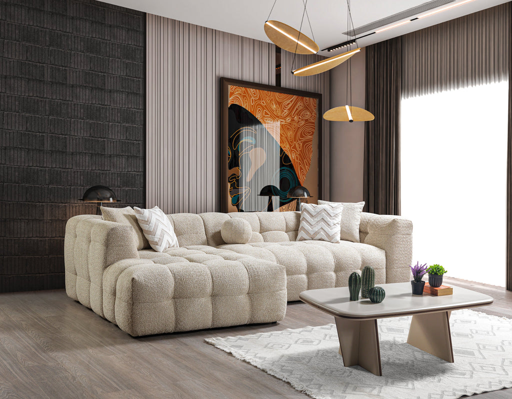 Sand Boucle LAF 110" Sectional