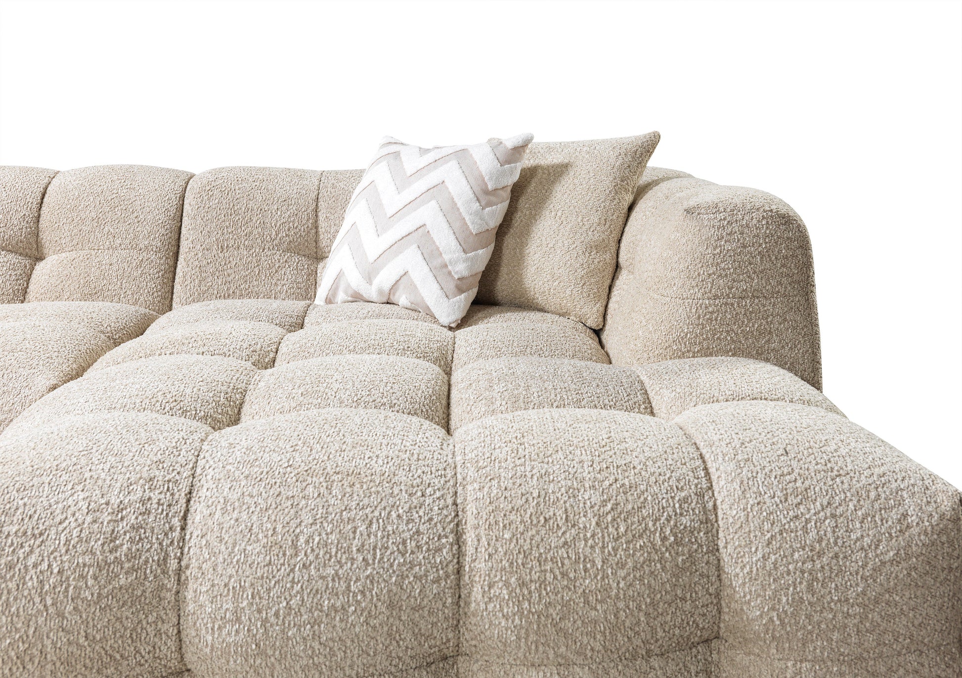 Sand Boucle RAF 110" Sectional