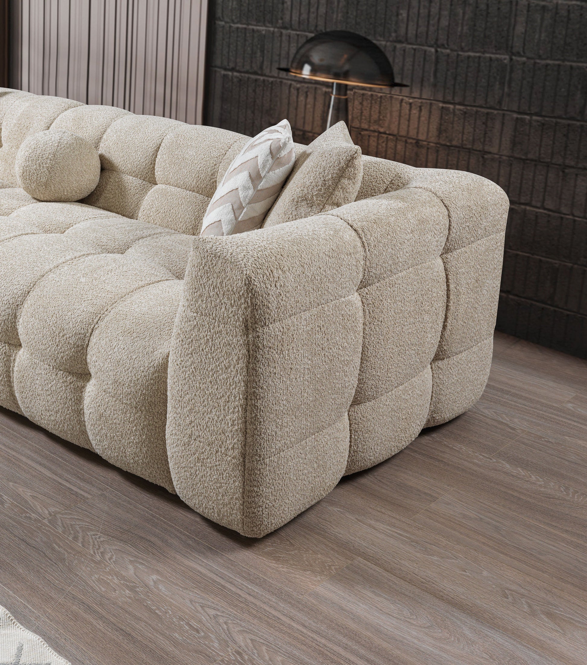 Sand Boucle LAF 110" Sectional