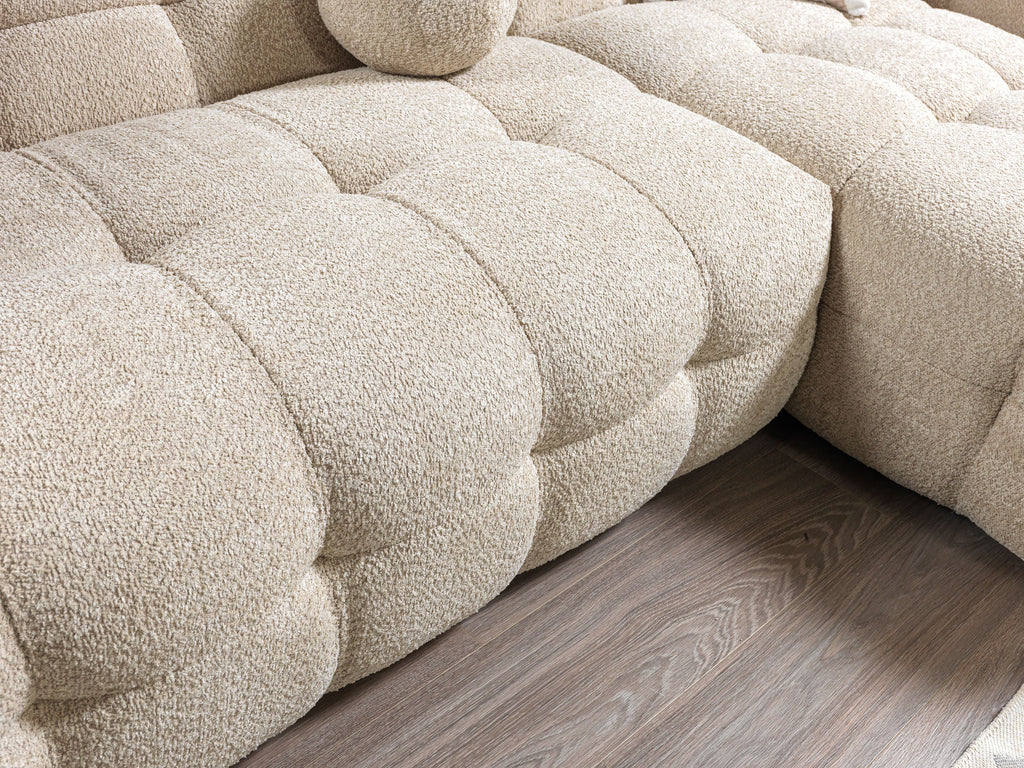 Sand Boucle RAF 110" Sectional