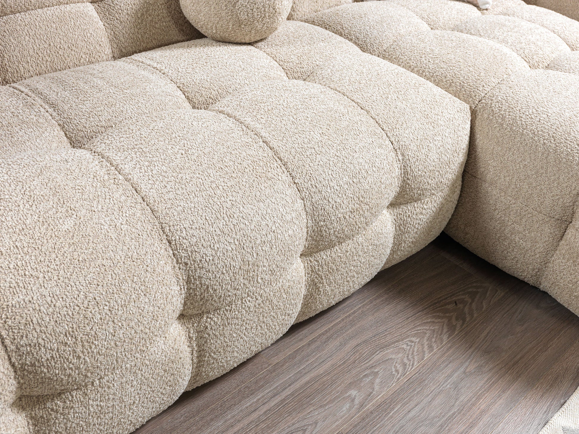 Sand Boucle RAF 110" Sectional