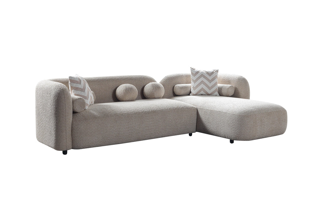 Liva Sand Boucle RAF 110" Sectional