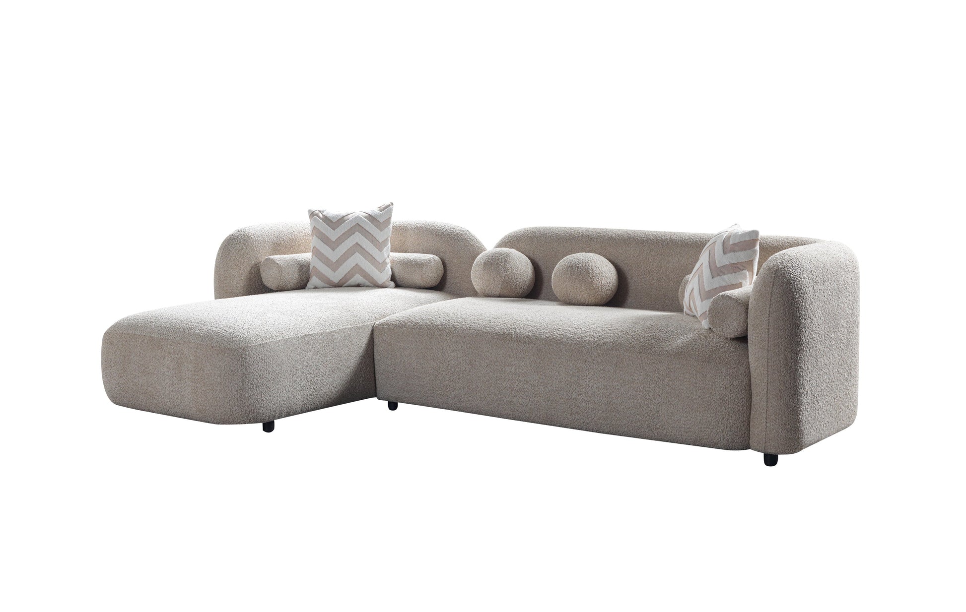 Liva Sand Boucle LAF 110" Sectional