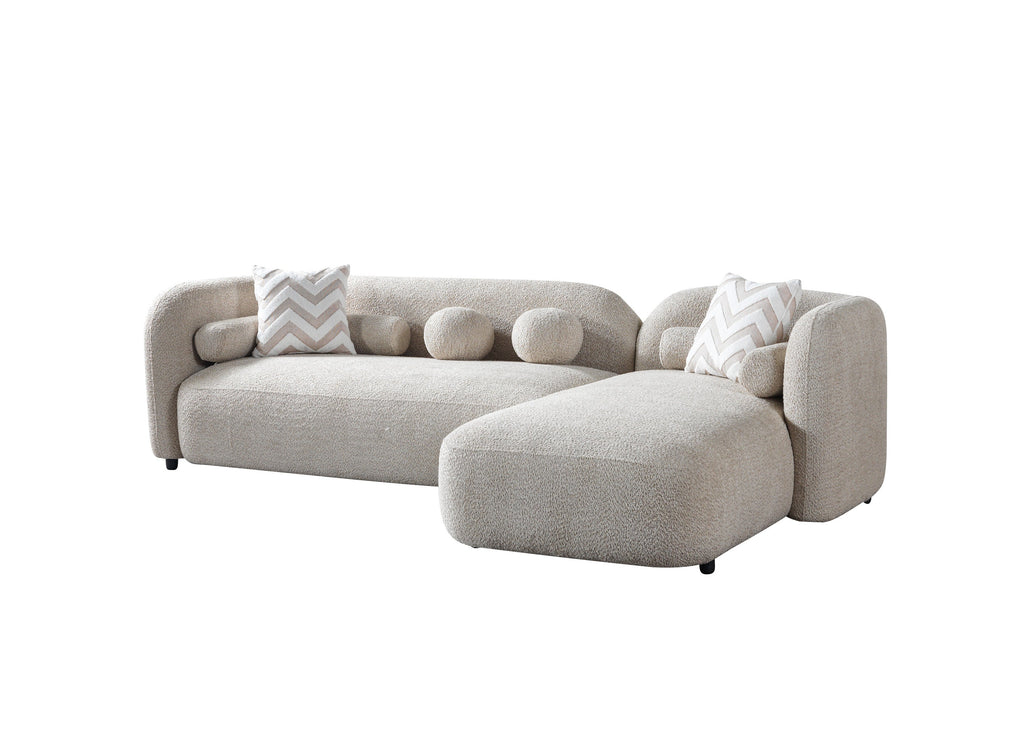 Liva Sand Boucle RAF 110" Sectional