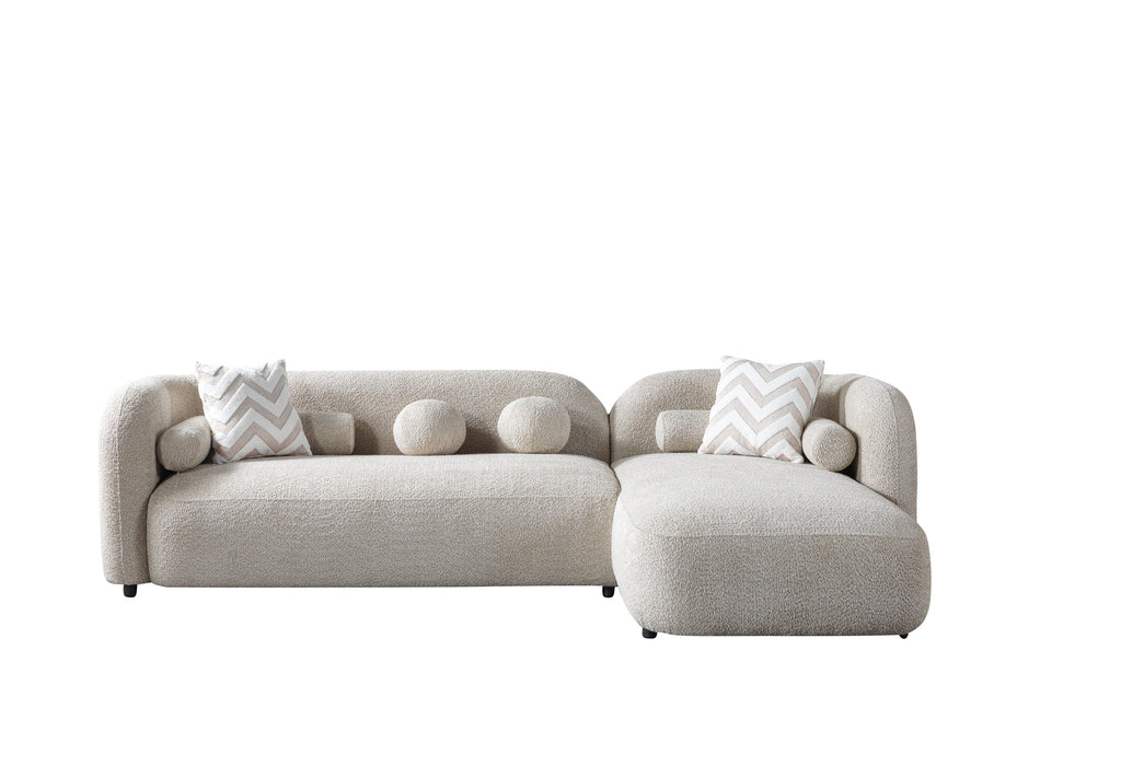Liva Sand Boucle RAF 110" Sectional
