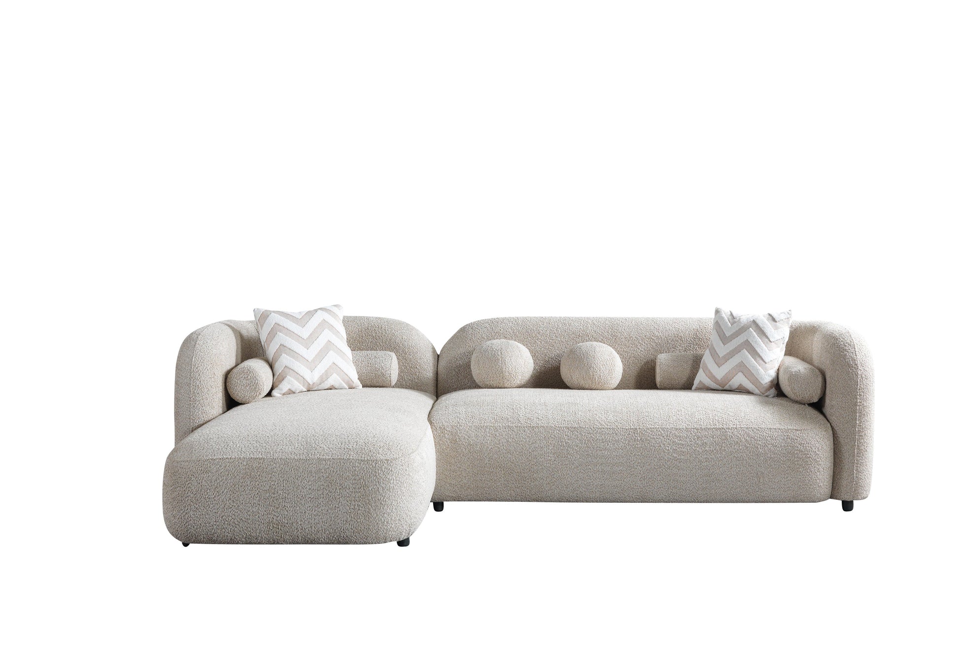 Liva Sand Boucle LAF 110" Sectional