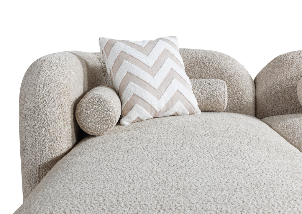 Liva Sand Boucle LAF 110" Sectional
