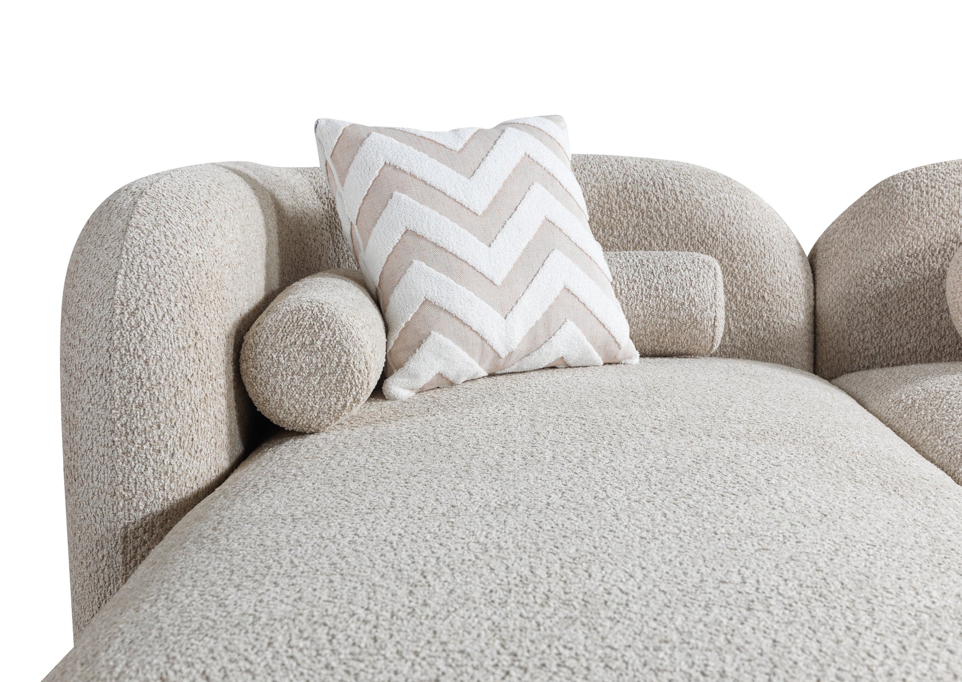 Liva Sand Boucle LAF 110" Sectional