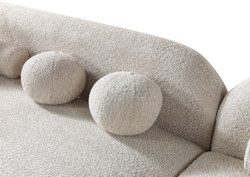 Liva Sand Boucle RAF 110" Sectional