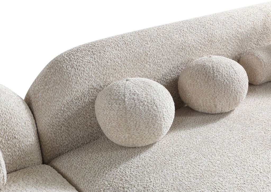 Liva Sand Boucle LAF 110" Sectional