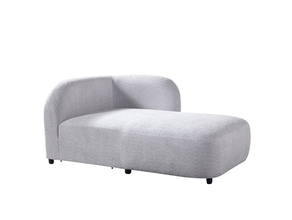 Liva Gray Boucle RAF 110" Sectional