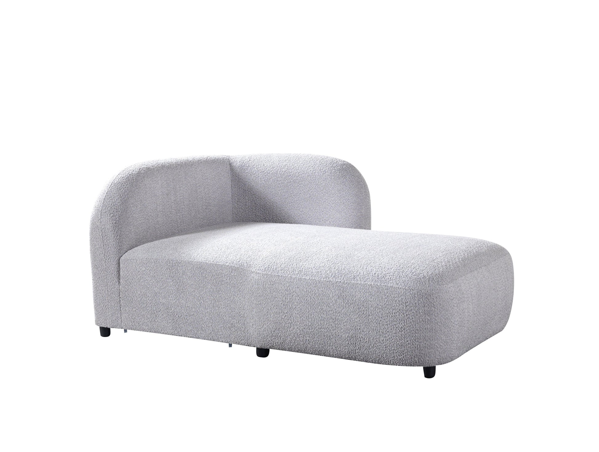 Liva Gray Boucle RAF 110" Sectional